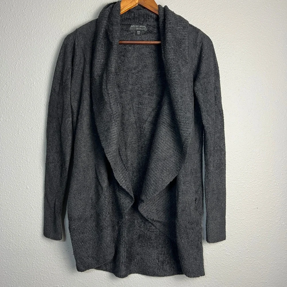 Barefoot Dreams CozyChic Lite Waterfall Cardigan Lounge Luxe Open Cozy Chic XS/S